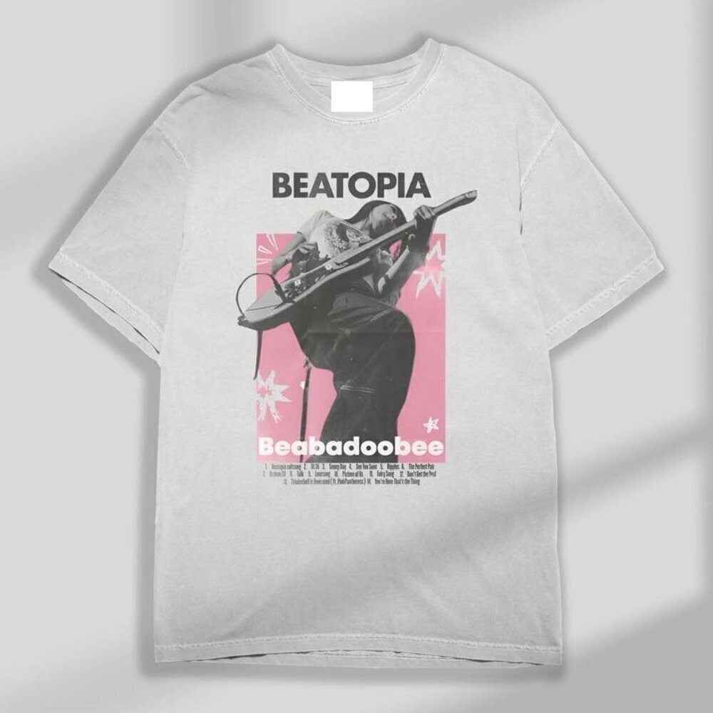 Beabadoobee White Tee Music Artist Shirt Unisex Graphic Style Top Tee Shirt